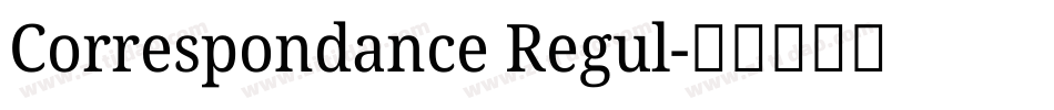 Correspondance Regul字体转换